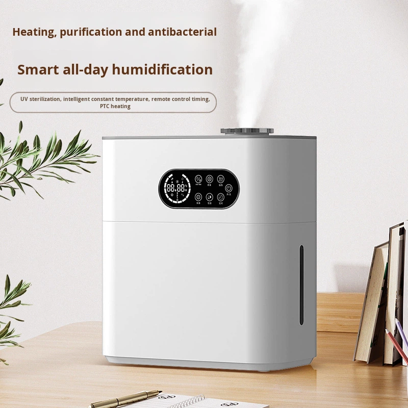 Heated Household Humidifier Modern Kitchen Bathroom Desktop Office Ultrasonic Large Capacity Mist Intelligent WiFi Remote