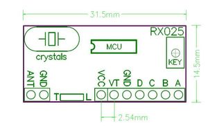 Module récepteur superhétérodyne haute performance, module récepteur à code d'apprentissage, module récepteur sans fil RX033 - Product Image 3