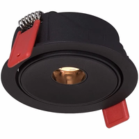 Angle de faisceau étroit 3 ° 8 ° 15 °   Plafonnier LED encastré dimmable AC85-265V 5W/7W/10W, lampe d'ambiance, spot de plafond