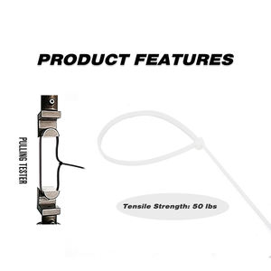 ที่มัดซิปไนลอนสีขาว14.5นิ้วสำหรับงานหนักสายรัดสำหรับอุตสาหกรรม100ชิ้นสำหรับเครื่องมือทำความสะอาดรถยนต์ - Product Image 3