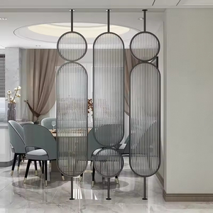 Changhong Customizable Ironwork Screen <strong>Room</strong> <strong>Divider</strong> Glass Partition Wall for Living <strong>Room</strong> Dining <strong>Room</strong> Bedroom Directly Opposite - Product Image 4