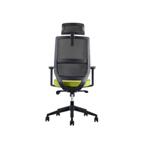 Chaise de bureau ergonomique entièrement en maille avec dossier inclinable, accoudoirs réglables et base en nylon pour les employés de bureau et les dactylographes