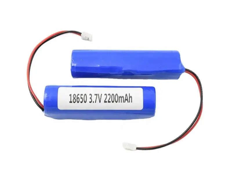 Modelo estándar Batería recargable de iones de litio 18650 Li-ion 3,7 V 2200mAh Célula cilíndrica para iluminación LED