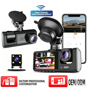 Cámara <span class=keywords><strong>de</strong></span> Coche con Doble Lente 1080P, Delantera e Interior, con Visión Nocturna IR, Grabación en Bucle, Gran Angular, DVR para Vehículo - Product Image 4