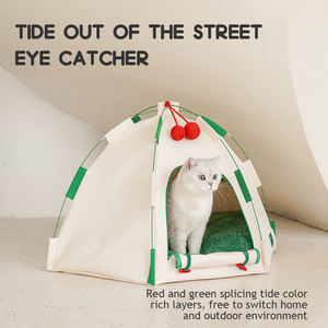 मेहराब डिजाइन छोटे कुत्तों या बिल्लियों के लिए पालतू पालतू पालतू जानवरों के लिए पोर्टेबल पालतू टेंट टेंट टेंट के बाहर सफेद कुत्ते या बिल्ली के घर - Product Image 6