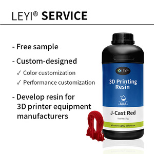 Leyi J-Cast Red 3D Nhựa Đồ Trang Sức Castable Đúc Photopolymer Sáp Nhựa Hàng Loạt In Ấn Đồ Trang Sức Đúc Mô Hình - Product Image 4