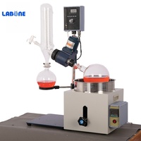 Evaporador Rotatorio de Laboratorio Pequeño RE-201D de 2L, Evaporador Rotatorio al Vacío para Destilación y Concentración