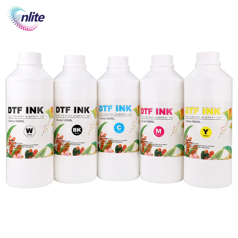 Yüksek kalite 1000ml dtf mürekkep cmyk ısı transferi pet film mürekkep mürekkep Epson xp600 L1800 L1805 I3200 4720 Dtf yazıcı