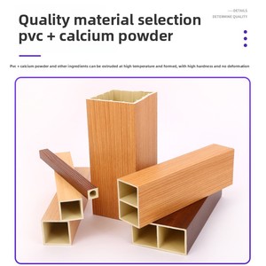 Griglia Geometrica WPC Personalizzata 5x10, Colonna in Legno per Portico, Trave Finta, Parete Divisoria per Soffitto e Sfondo - Product Image 2