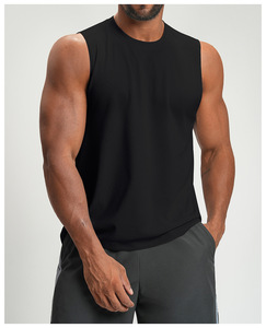 RUIQUWIN Ropa Deportiva de Alta Calidad para Hombre, Talla Grande, Secado Rápido, Transpirable, Elástica en Cuatro Direcciones, Color Sólido, Sin Mangas - Product Image 2