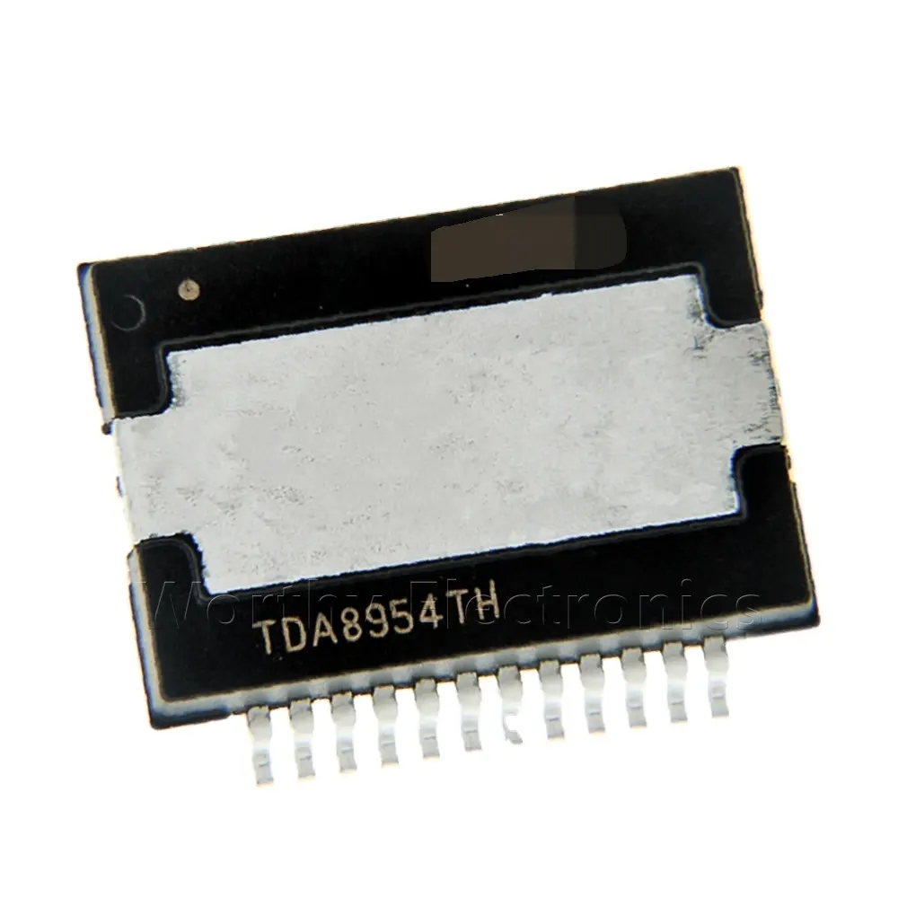 Integra circuito stereo class d amplificador de frequência de áudio hsop24 tda8954th para o sistema de endereço público (pa)