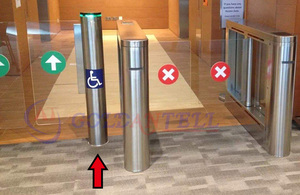 Alarma recordatorio luz y múltiples lector de tarjeta de los métodos de trabajo de la velocidad torniquete - Product Image 4