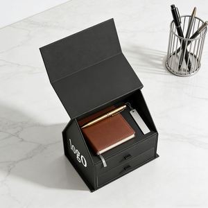 Factory Direct Customizable Free Design Black Coated <b>Paper</b> <b>Storage</b> <b>Box</b> Premium Ideal for Beauty Gift Packaging - Product Image 1