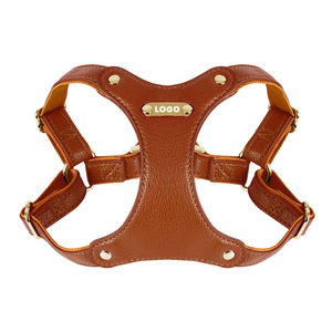 Set di Guinzaglio e Pettorina per Cani in Vera Pelle di Lusso, <span class=keywords><strong>Impermeabile</strong></span>, Antiaderente, Senza Tirare, per Cani di Piccola e Media Taglia - Product Image 6