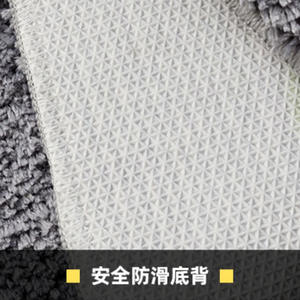 Alfombra de baño flocada hecha a medida, rectangular, de fibra de poliéster, absorbente, antideslizante, para baño, dormitorio, habitación infantil, blanca y amarilla - Product Image 4