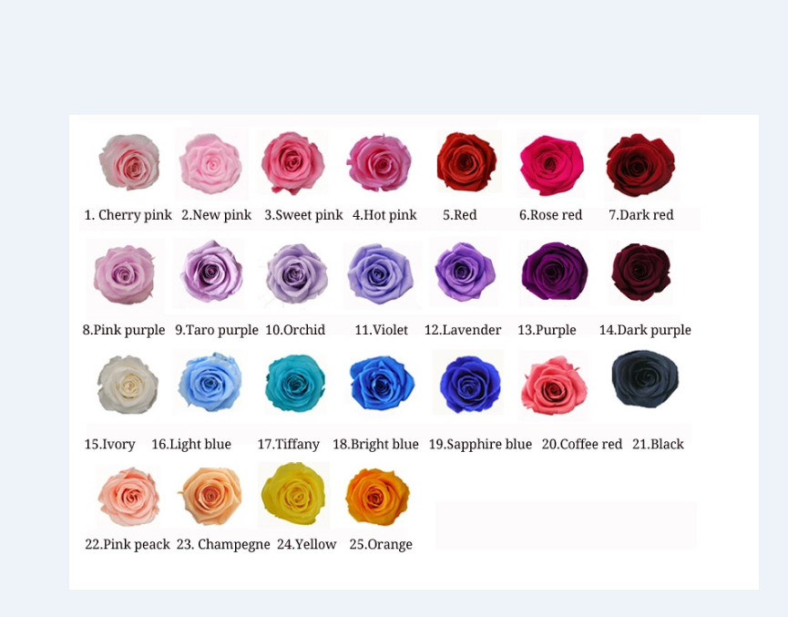 Choisir la couleur de la rose
