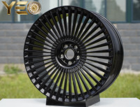 Nouvelle Arrivée Jantes en Alliage d'Aluminium Chromé de Luxe sur Mesure de Chine, Haute Performance, Entièrement Dorées, 22"24"26", 4 Pièces, Roues Roulées
