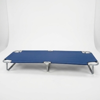 Chaise longue pliante portable en tissu Oxford 600D léger avec structure en acier à 3 pieds pour usage extérieur, applications hôtelières et hospitalières