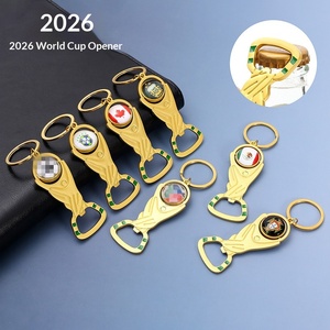 Nuevo Llavero Trofeo Destapador <span class=keywords><strong>de</strong></span> Botellas Metálico 2026 EE. UU.-Canadá-México para Aficionados, Pequeños Regalos para <span class=keywords><strong>Tabernas</strong></span>, Hecho en China - Product Image 1