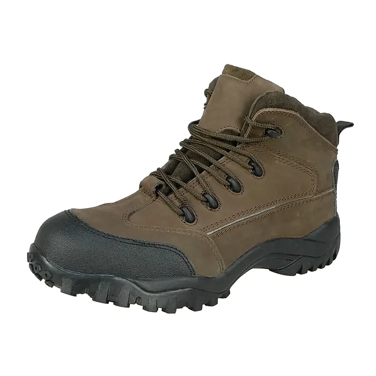 Mens women's brown hiking agricultural electrical commercial work boots construction safety boots comfortable safety shoes