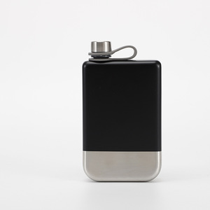 Flacon à liqueur de qualité alimentaire sans BPA, 101-200 ml, carré, en acier inoxydable 304, flacon de poche - Product Image 5