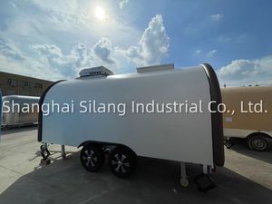 MAICHE Remorque alimentaire mobile personnalisée, blanche et <span class=keywords><strong>marron</strong></span> Food Truck Bar - Product Image 3