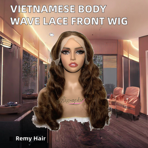 Perruques Frontales en Dentelle Vague Corps Cheveux Humains Vietnamiens Bruts Glueless HD pour Femmes Noires Style Yaki Longueur Vente en Gros - Product Image 2