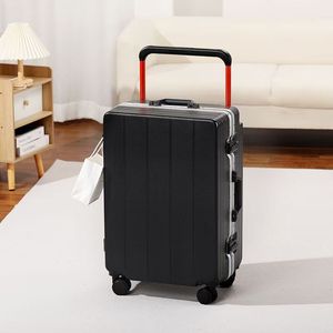 Maleta de Viaje para Mujer, Maleta con Marco de Aluminio y PC, Resistente, para Estudiantes, Gran Capacidad, con Contraseña, Ruedas Universales - Product Image 5