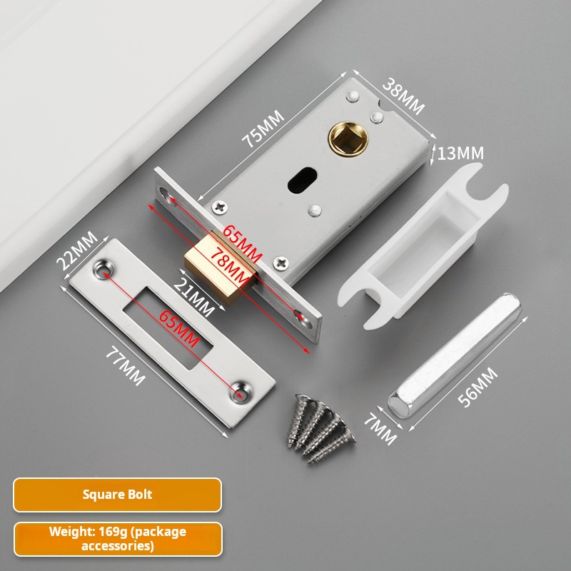Square bolt lock body (one piece)