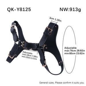 Ensemble de bondage QKKQ pour homme, avec corset en cuir, harnais réglable, outils de fixation corporelle et de poitrine, jouet sexuel BDSM pour hommes, vente en gros - Product Image 2