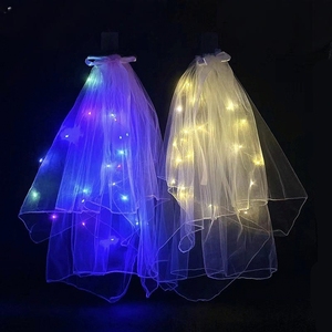 Velo <span class=keywords><strong>LED</strong></span> Multicolore Luminoso per Futura Sposa - Ramadan, Diwali, San Valentino e Feste di Laurea - 3 Modalità, 6-8 Ore di Illuminazione - Product Image 4