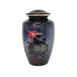 Precio al por mayor de la más alta calidad, suministros funerarios de diseño moderno, urnas de recuerdo de cremación de aluminio de los principales fabricantes indios - Product Image 1