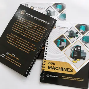 Máy Tính Xách Tay Xoắn Ốc Mới Chất Lượng Cao-o Softcover Tạp Chí Tập Sách In Ấn A4 A5 A6 4c + 4c CMYK Pantone Glossy Nghệ Thuật Giấy - Product Image 1