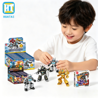 Set de Bloques de Construcción HTL Mini, Modelo de Mecha para Armar, Kit de Modelo de Mecha Pequeño, Bloques de Juguete de Robot, Regalo de Navidad para Niños