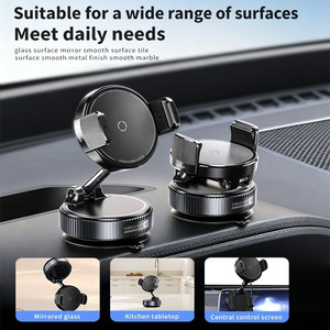 Versione Aggiornata 360 °   Supporto Magnetico Regolabile per Telefono con Ventosa e Morsetto, Pieghevole per Auto/Palestra/Specchio/Superfici Lisce - Product Image 2