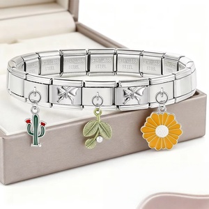 Hot Sales Fashion <b>Animal</b> Passport Bow Italian Charm Pendant Link Fit 9mm Stainless Steel Jewelry Bracelet Making DIY Beads Gift - Product Image 2