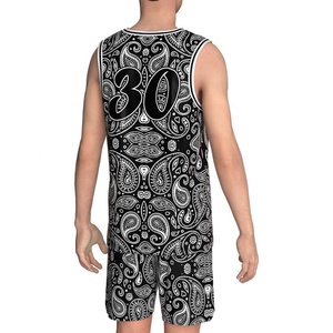 Maillot de basket sans manches à motif Paisley, léger et confortable, vêtement de sport pour le jeu professionnel, gilet de basket - Product Image 5