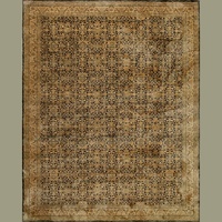 Tapis en polyester tissé LandScopeTech, style persan rétro, 8 mm, doux, agréable pour la peau, résistant à l'usure, anti-boulochage, rétractable