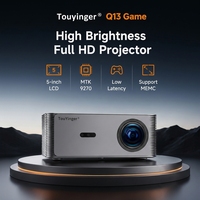 Projecteur de jeu Touyinger Q13, 3200 lumens ANSI, faible latence, prise en charge 4K Full HD, MEMC, projecteur portable, Android Smart TV Cinema