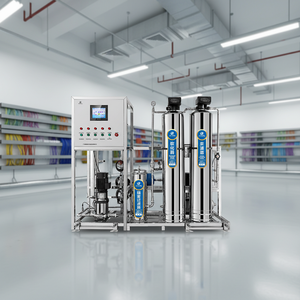 Système de filtration d'<span class=keywords><strong>eau</strong></span> par osmose inverse commercial, pompe 1 tonne par heure, alimentation en <span class=keywords><strong>eau</strong></span> centralisée, bactériostatique, en acier inoxydable - Product Image 2