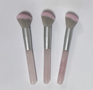 Herramientas de belleza brochas de jade de cuarzo rosa piedra natural al por mayor para maquillaje - Product Image 3