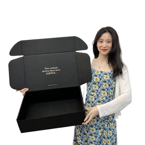 Boîte cadeau personnalisée avec logo imprimé, emballage plat, boîte en carton ondulé découpée, pliable, pour expédition et envoi postal, Cajas Para Regalos - Product Image 1