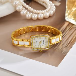 Montre Femme Cadran Rectangle Argent Or Cristal Montres Mode Quartz Pour Femmes Dames Major Relojes Offre Spéciale Relojes - Product Image 3