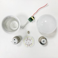 Bombillas Led recargables de CA, ampolla de luces de 12-85V, 12 voltios, Base E27, 5W, 9W, 12W, 12W, bombillas Led de materia prima, Bombilla de cámara