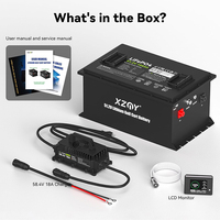 Baterai Golf Cart Lithium LiFePO4 51.2V 105Ah, Baterai Golf Cart Lithium 48V 100Ah 300Ah, Baterai Golf Cart Lithium dengan Casing Logam