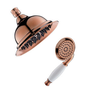 Vimijia European-Style Minimalist All-Copper Wall-Mounted Three-Stage Hot/Cold Top Spray Shower Head Faucet Set for Bathroom - Product Image 5