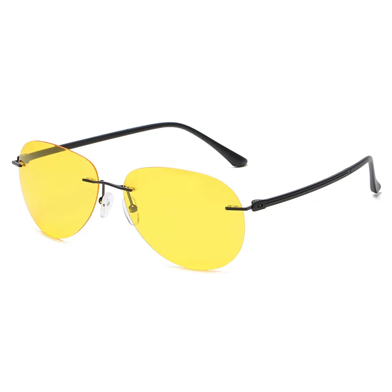 Ультралёгкие бескаркасные фотохромные очки для мужчин, ночное вождение, рыбалка, уличные солнцезащитные очки, поляризационные солнцезащитные очки для мужчин