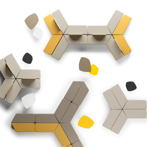 Phong cách hiện đại PU da sofa cắt thiết lập cho văn phòng thư viện tiếp nhận Modular phòng chờ chỗ ngồi khu vực công cộng hợp tác - Product Image 1