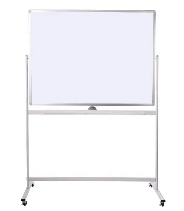 Support à roulettes magnétique Tableau blanc réglable en hauteur Tableau blanc mobile à double face Chevalet portable pour le bureau