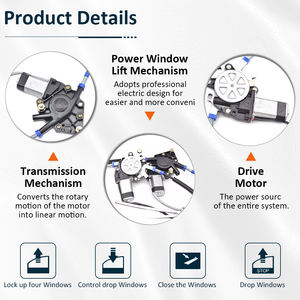 Kit de Regulador de Ventana Eléctrica para Mototaxi Perú, Motor Elevador de Vidrio Eléctrico para <span class=keywords><strong>Trimoto</strong></span> - Product Image 2